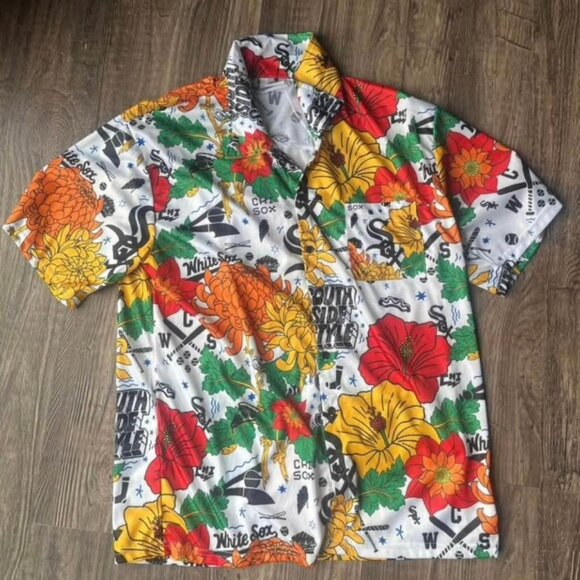 Chicago White Sox MLB Hawaiian Shirt Adult Medium - Picture 3 of 4